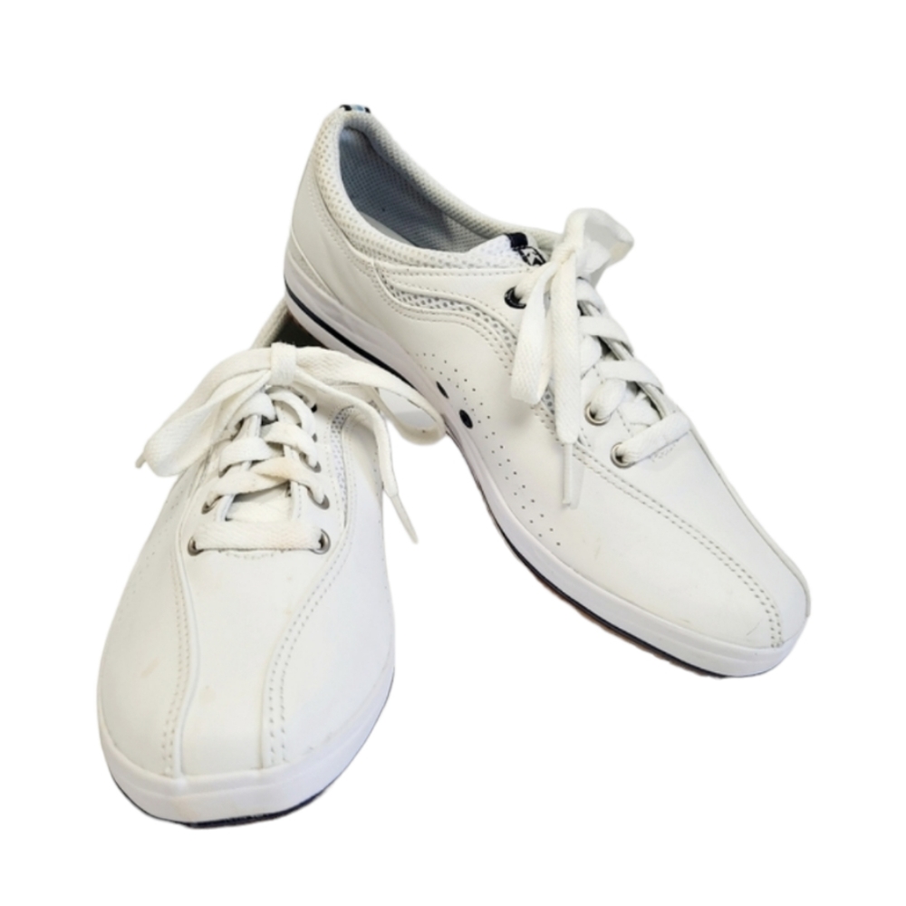 Keds Spirit White Leather Athletic Walking Sneakers/S… Gem